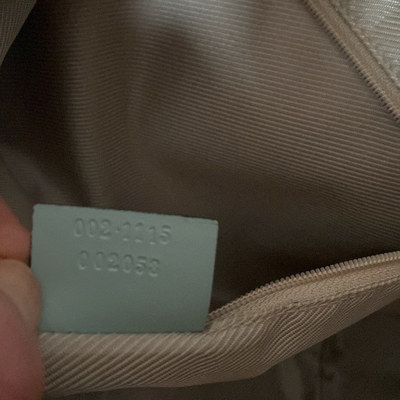 GUCCI HAND BAG LEATHER BABY BLUE MINI LOGO 002- 1115 . - Picture 15 of 16